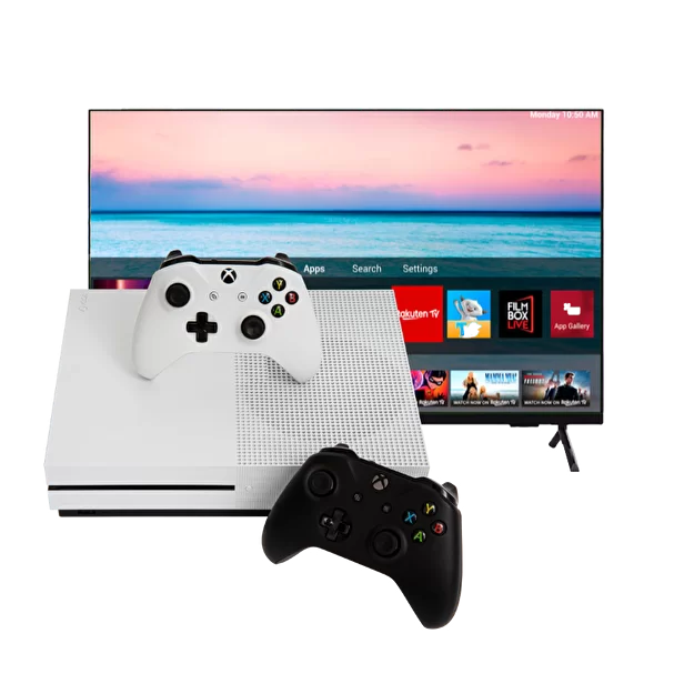 Игровая консоль Xbox и плазменный телевизор 43 дюйма
